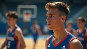 basketballspieler k mpft