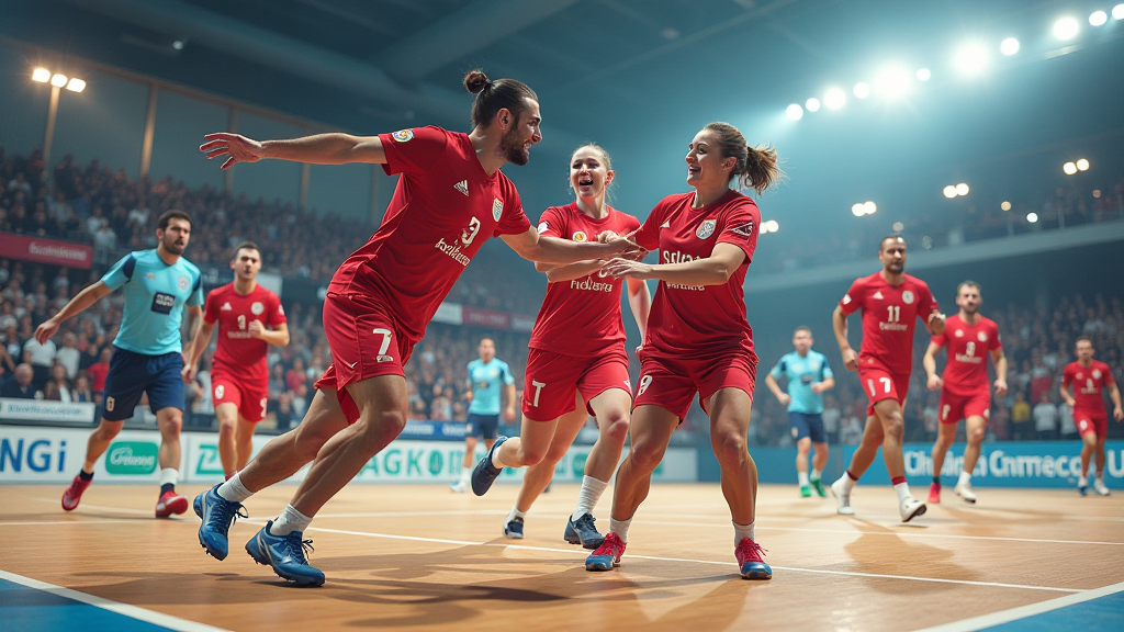 dramatischem handball showdown