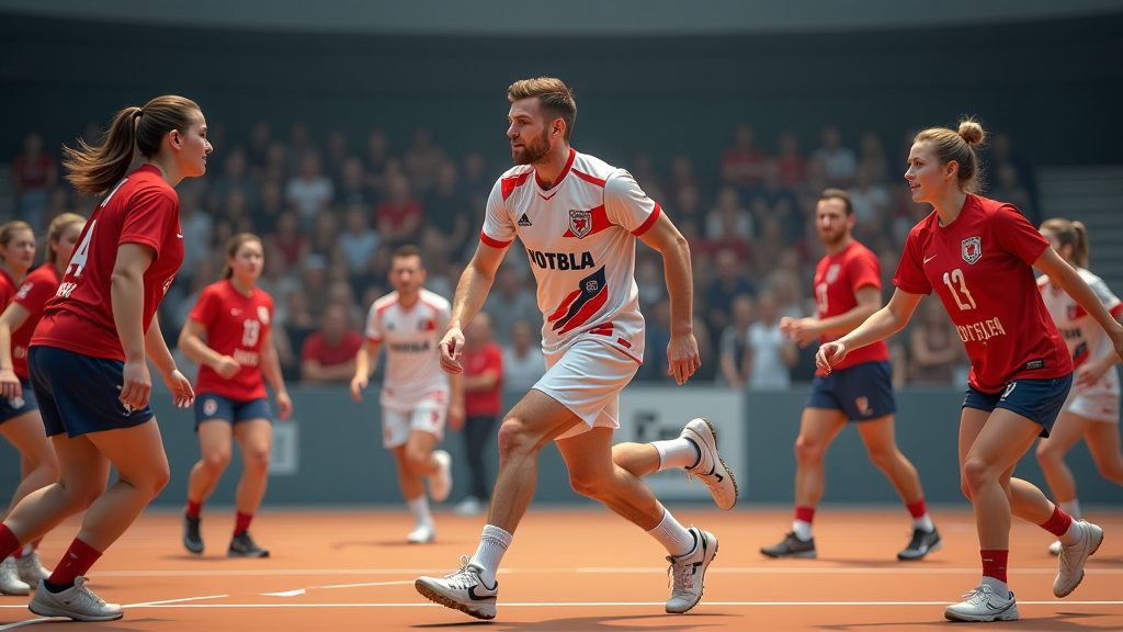 erfolgreicher handballfamilie