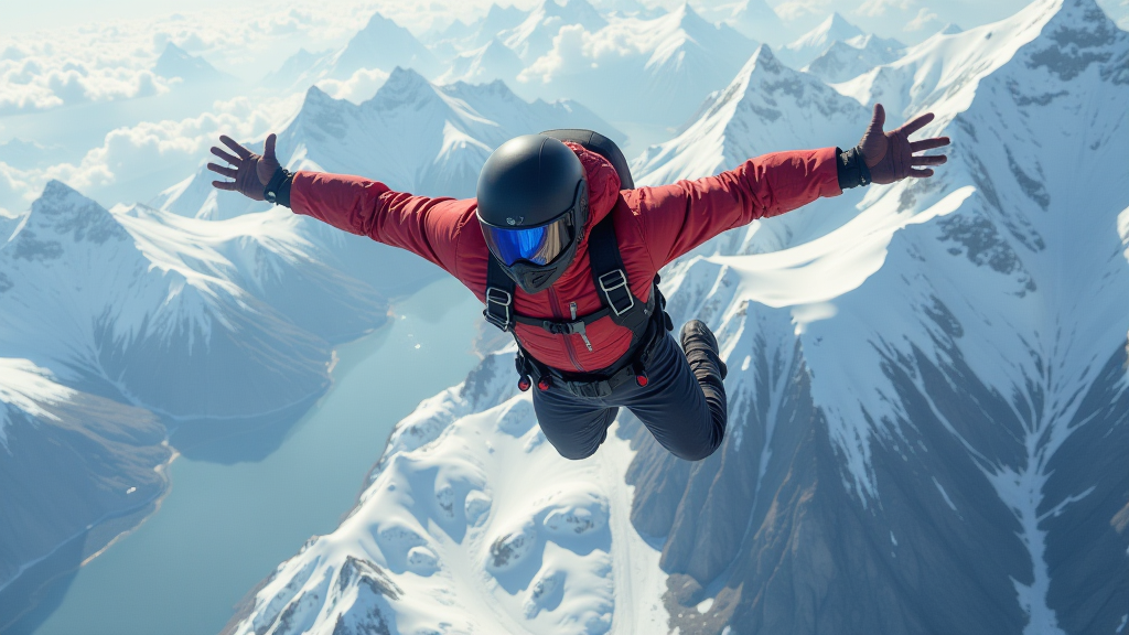 sensationeller wingsuit fliegen