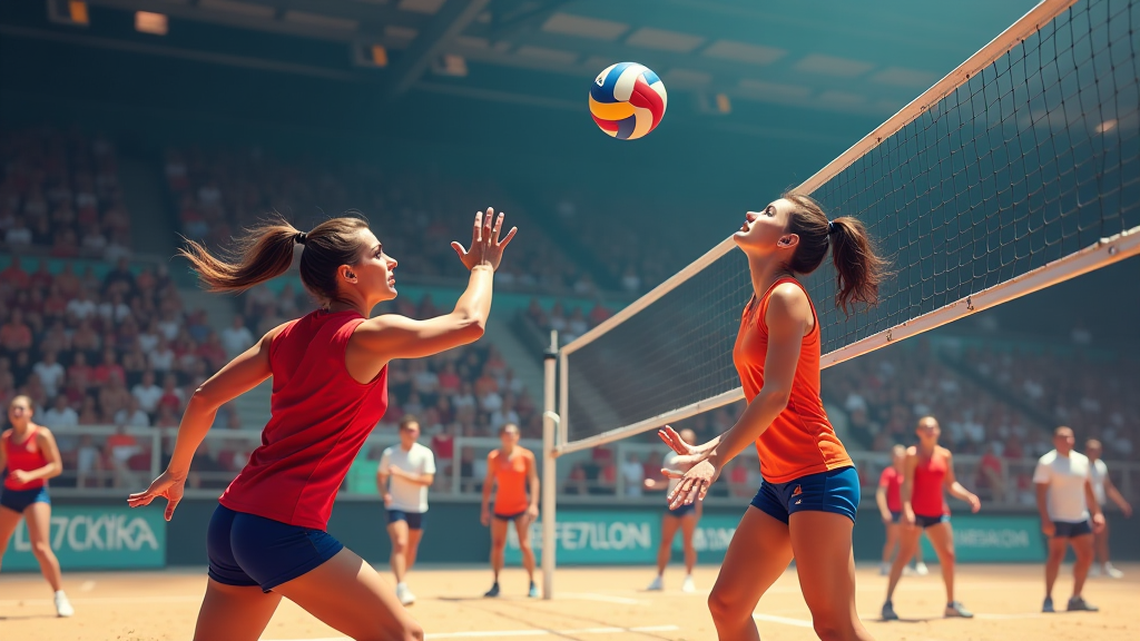 unglaubliche volleyball moment