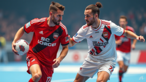 spannendes handball duell